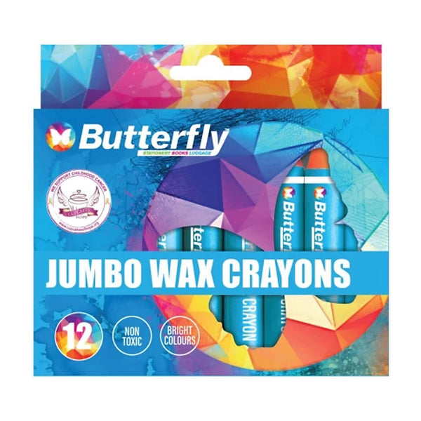Crayons Wax Jumbo 12's Butterfly