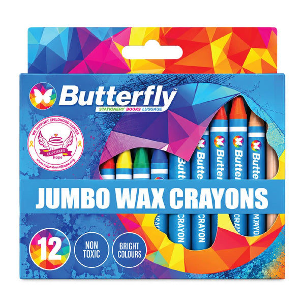 Crayons Wax Jumbo 12's Butterfly 2