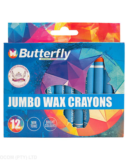 Crayons Wax Jumbo Triangular 9's Butterfly 1