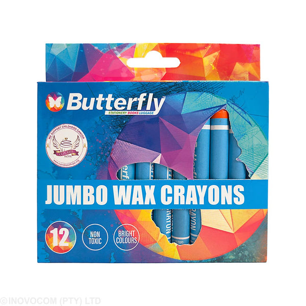 Crayons Wax Jumbo Triangular 9's Butterfly 1