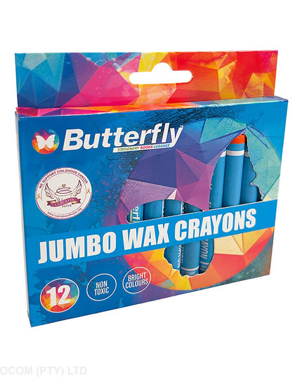 Crayons Wax Jumbo Triangular 9's Butterfly 2