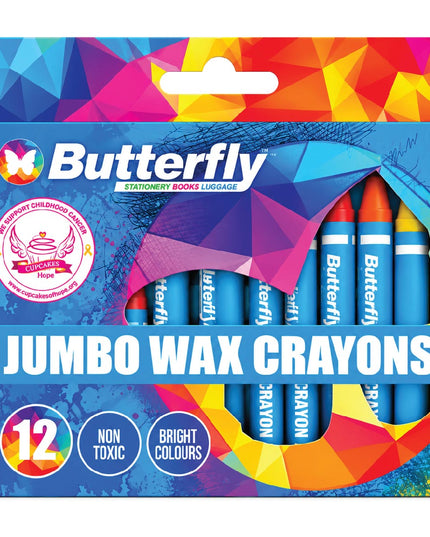 Crayons Wax Jumbo Triangular 9's Butterfly 4
