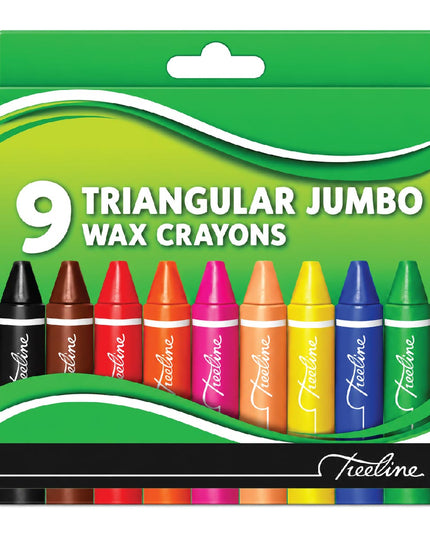 Crayons Wax Triangular Jumbo 9's 2