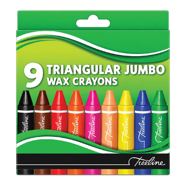Crayons Wax Triangular Jumbo 9's 2