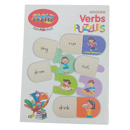 Crazy Crafts Puzzles - Verbs 1