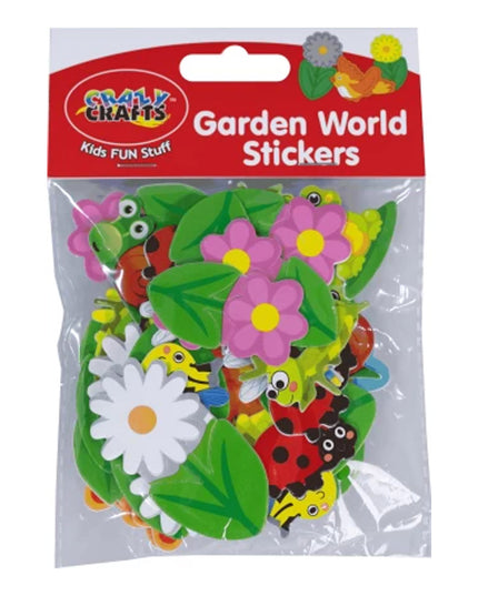 Crazy Sticker Range - Garden World - Packet