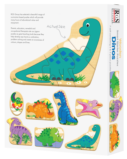 Puzzle -Smart Starter 2&3 pieces Dinos