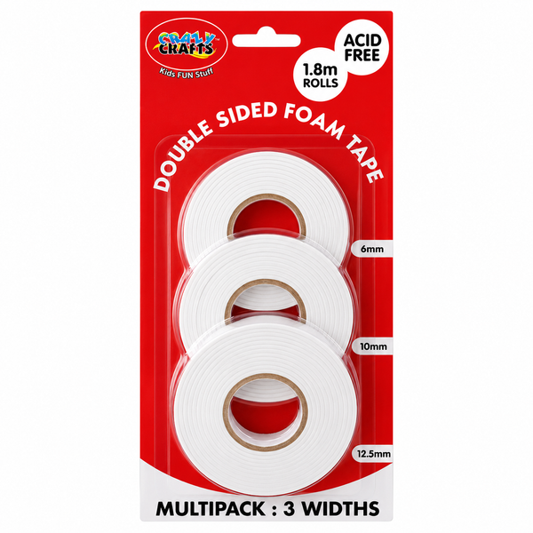 Glue Double Sided Crazy Foam Tape 3 Piece