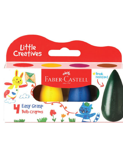Easy Grasp Bulb Crayons 4's - Faber Castell 1