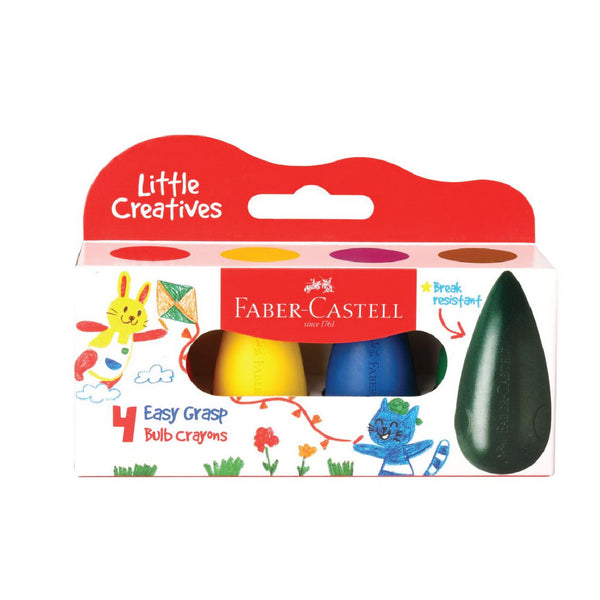 Easy Grasp Bulb Crayons 4's - Faber Castell 1