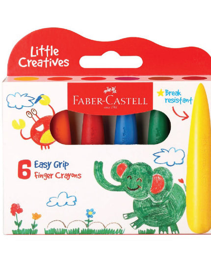 Easy Grip Finger Crayons 6's - Faber Castell 2