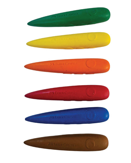 Easy Grip Finger Crayons 6's - Faber Castell 4