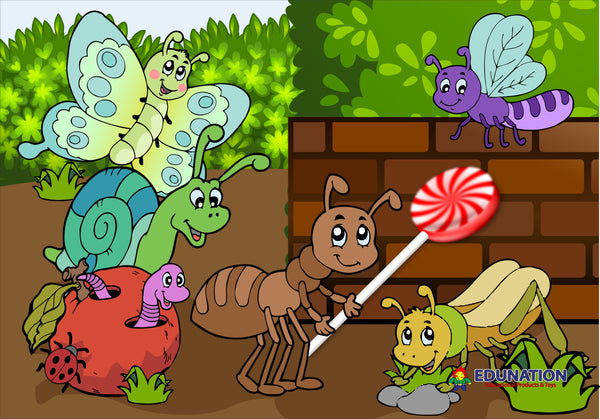 Wooden Puzzle Frame A3 - 30pc Bugs Party