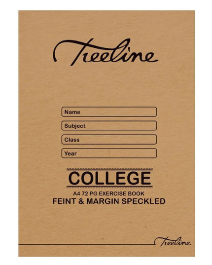 Exercise Book A4 72pg Feint & Margin Speckled
