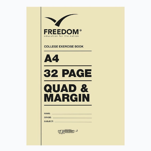 Exercise Book A4 32pg Quad & Margin 2