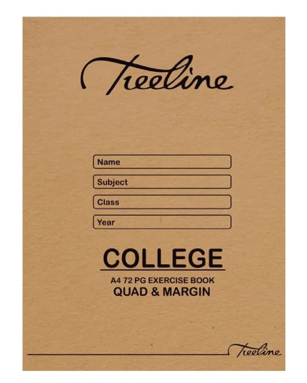 Exercise Book A4 72pg Quad & Margin 2