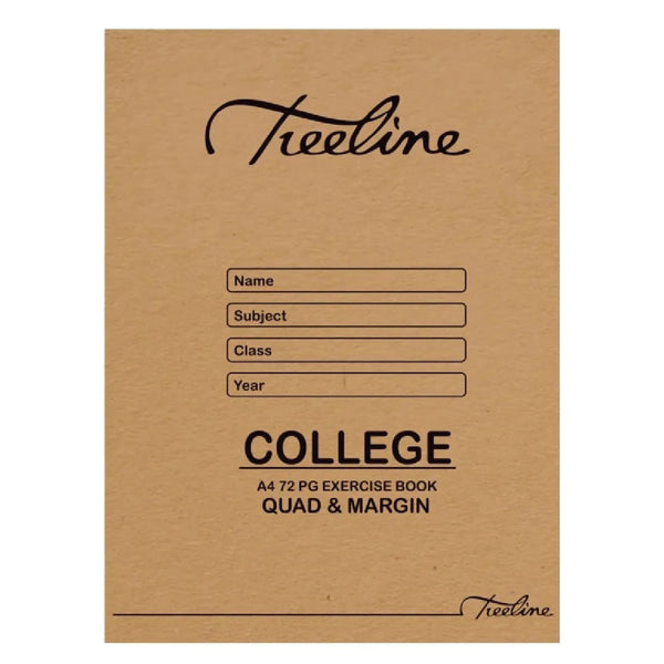 Exercise Book A4 72pg Quad & Margin 2