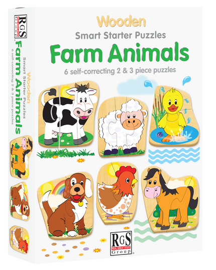 Puzzle - Smart Starter 2&3 pieces Farm Animals