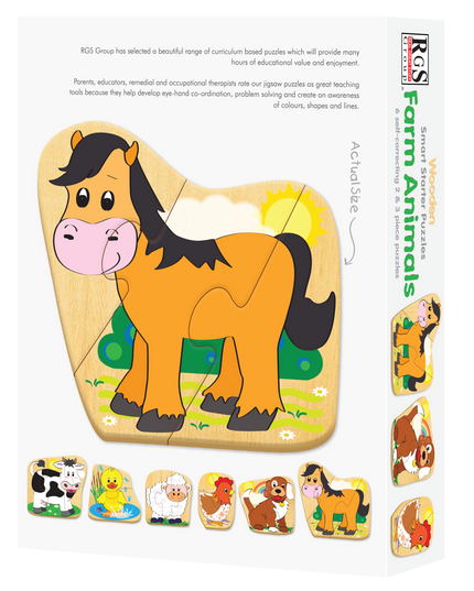 Puzzle - Smart Starter 2&3 pieces Farm Animals