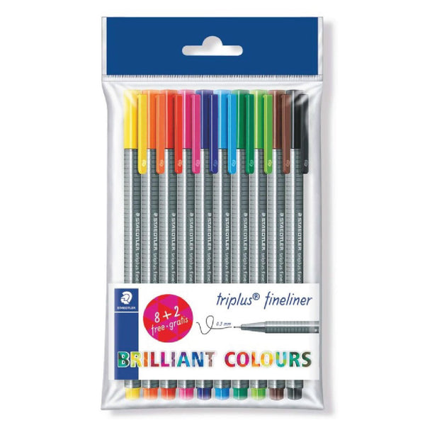 Fine Liners 0.3mm 10's - Staedtler 2