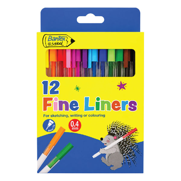 Fine Liners 0.4mm 12's - Bantex 1