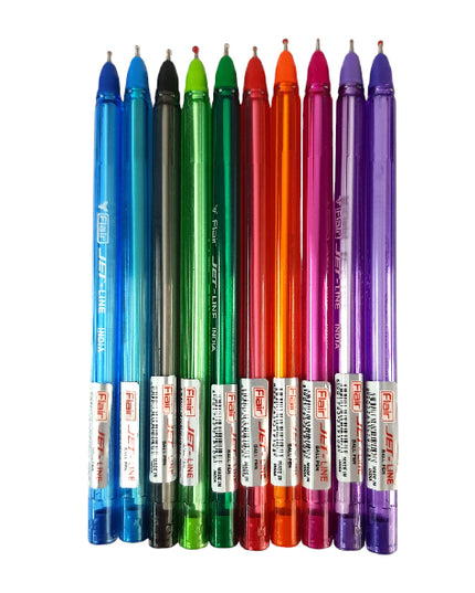 Flair Jet-Line Trendz Ballpoint Pen Assorted 10's 1
