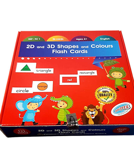 Flash Cards 2D & 3D Shapes and Colours
