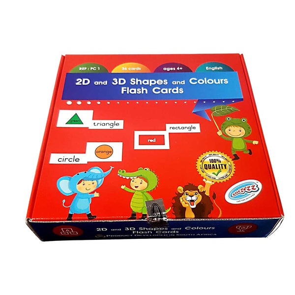Flash Cards 2D & 3D Shapes and Colours