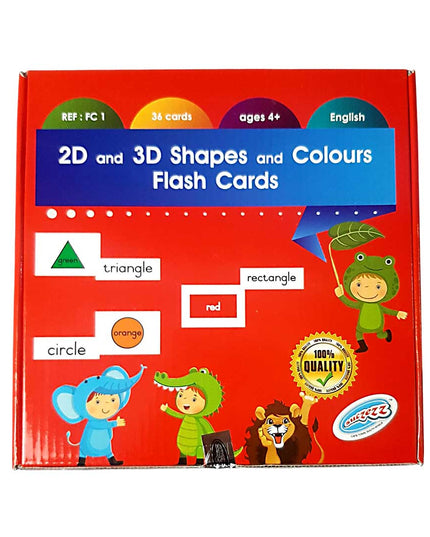 Flash Cards 2D & 3D Shapes and Colours