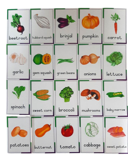 Flash Cards Fruit & Vegetables