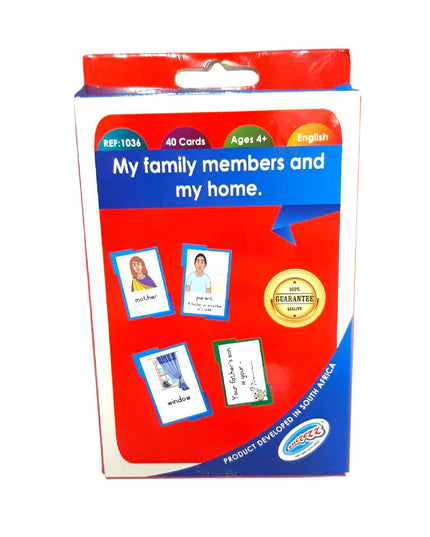 Flash Cards My family members and my home