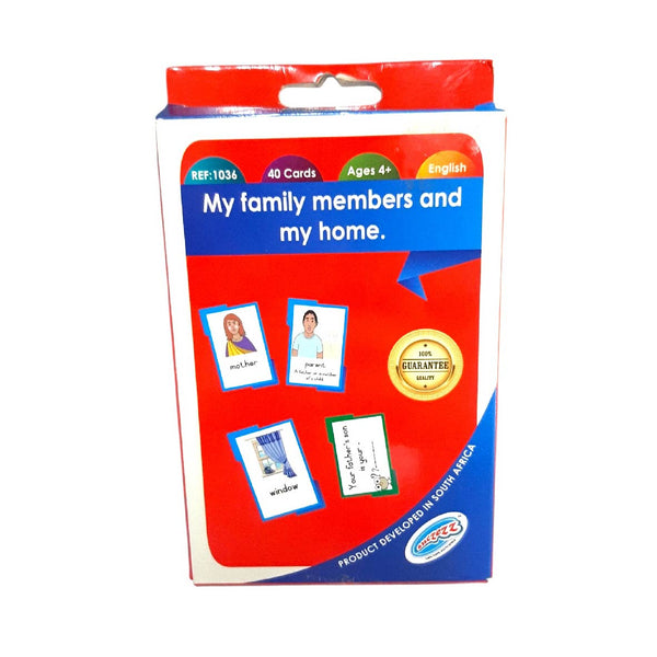 Flash Cards My family members and my home