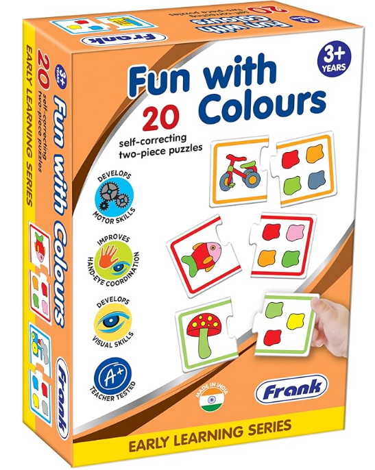 Frank Fun With Colours - 20 Self-Correcting Two-Piece Puzzles 2
