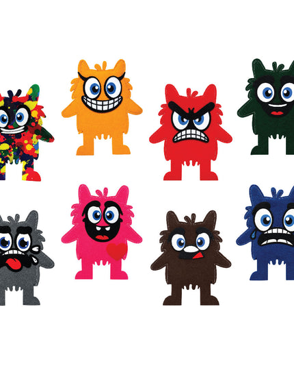 Funky Felt Monsters set of 8 1