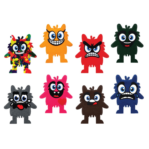 Funky Felt Monsters set of 8 1