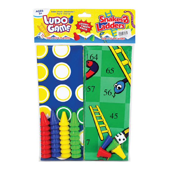Game - Snakes & Ladders - Giant Twin Pack Playmat 2