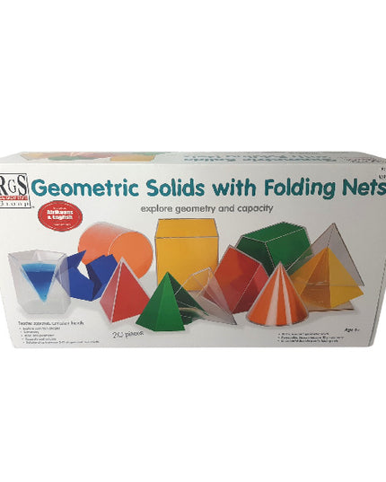 Geometric Solids with Folding Nets - 20 pieces 10cm