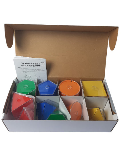 Geometric Solids with Folding Nets - 20 pieces 10cm