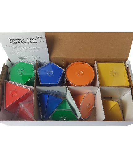 Geometric Solids with Folding Nets - 20 pieces 10cm