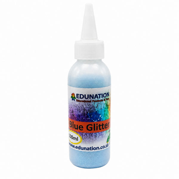 Glitter Bottle with Spout 100g Blue 1
