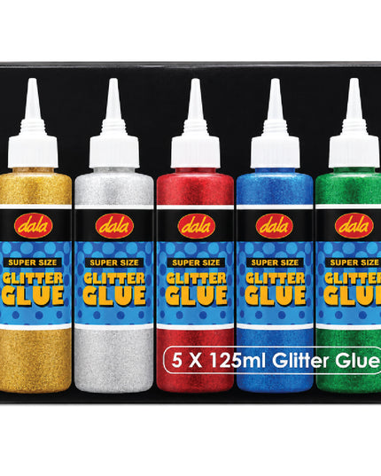 Glitter Glue Super Size 5 x 125ml 2