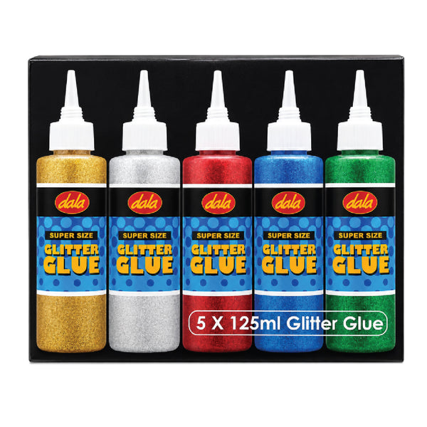 Glitter Glue Super Size 5 x 125ml 2