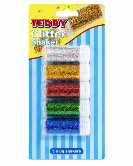 Glitter Shakers Teddy 5 x 8g