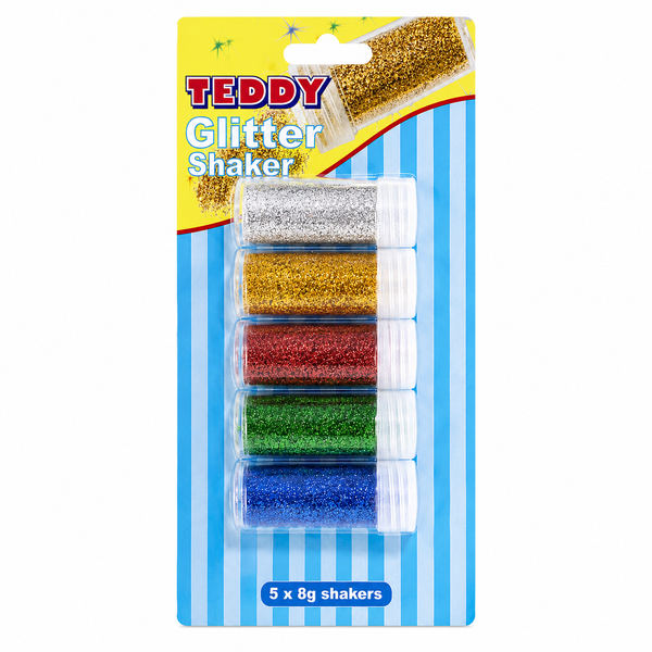 Glitter Shakers Teddy 5 x 8g