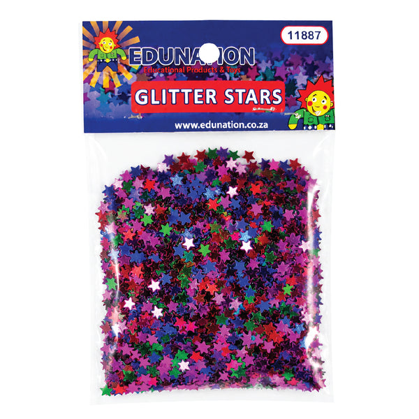 Glitter Stars Edunation Assorted Colours 10g 2