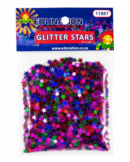 Glitter Stars Edunation Assorted Colours 10g