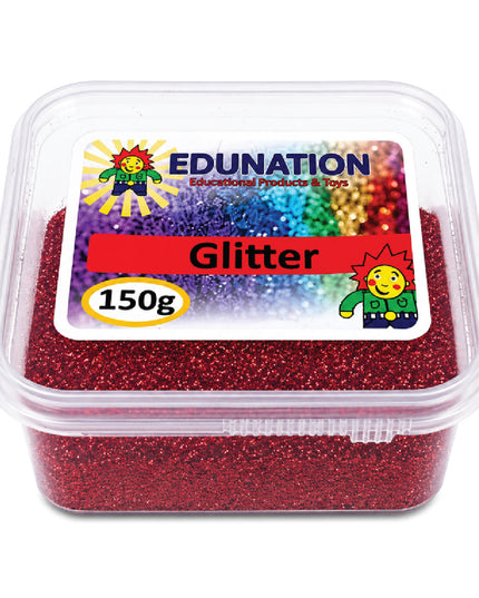 Glitter Tub 150g Red 1