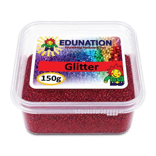 Glitter Tub 150g Red 1