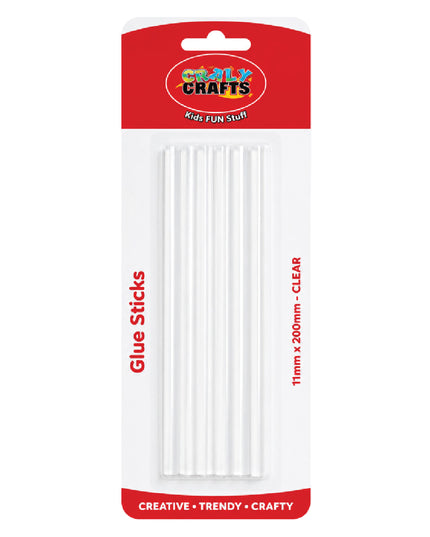 Glue Gun Sticks - Clear 11mm - 5 Piece 2