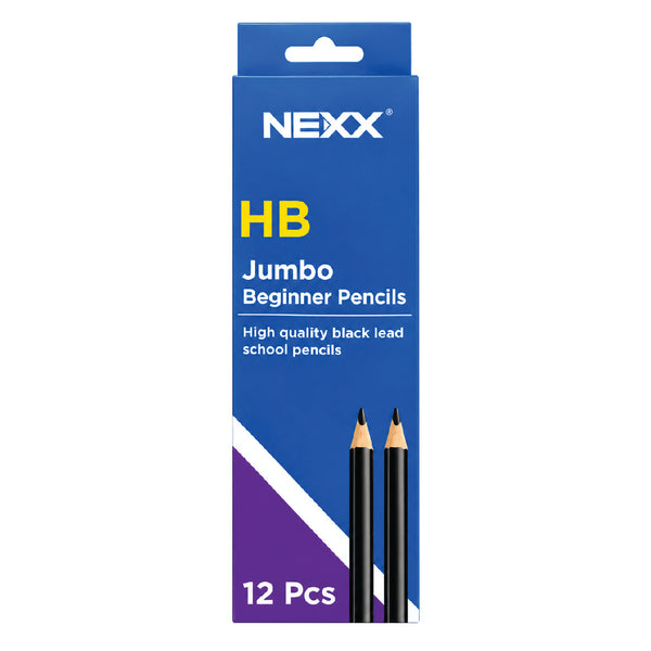 HB Jumbo Beginner Pencils 12 Piece - Nexx 2
